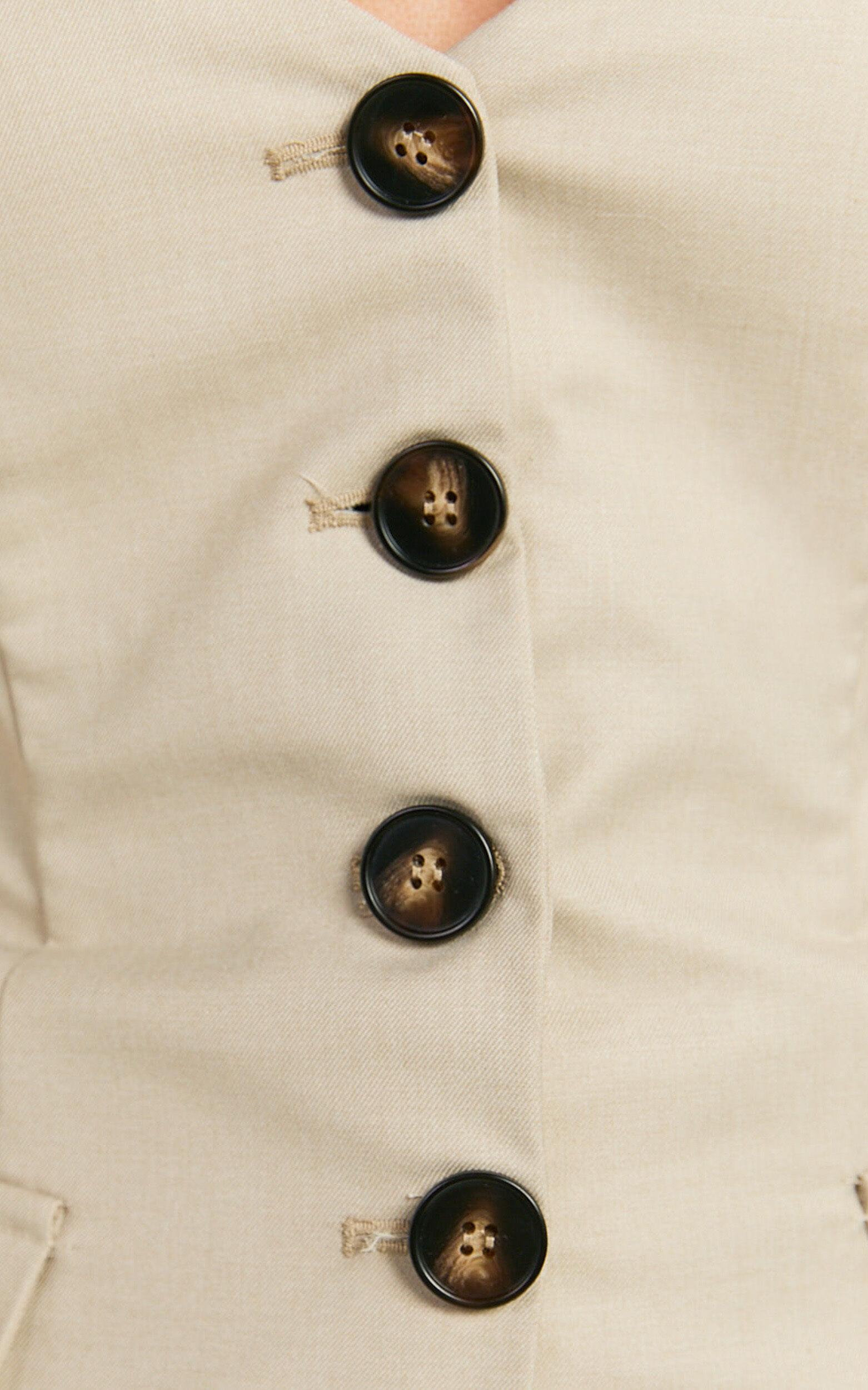 Wesley Top - Strapless Sweetheart Longline Vest Top in Oatmeal Product Image