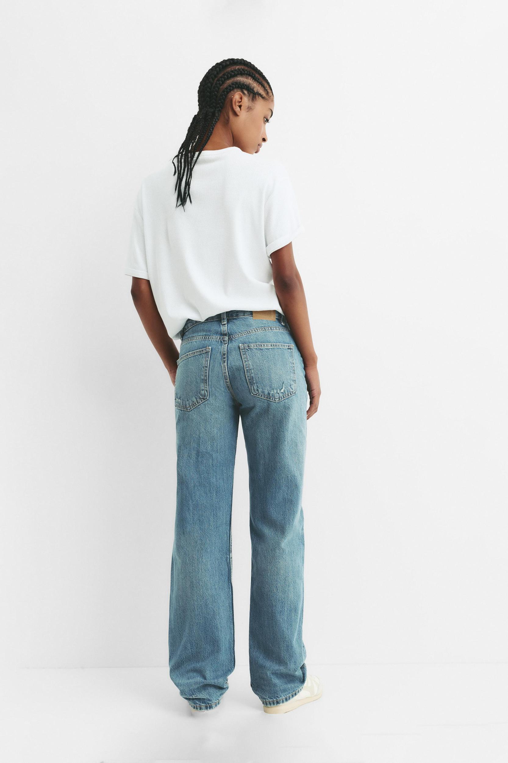 Mid-rise straight-leg jeans Product Image