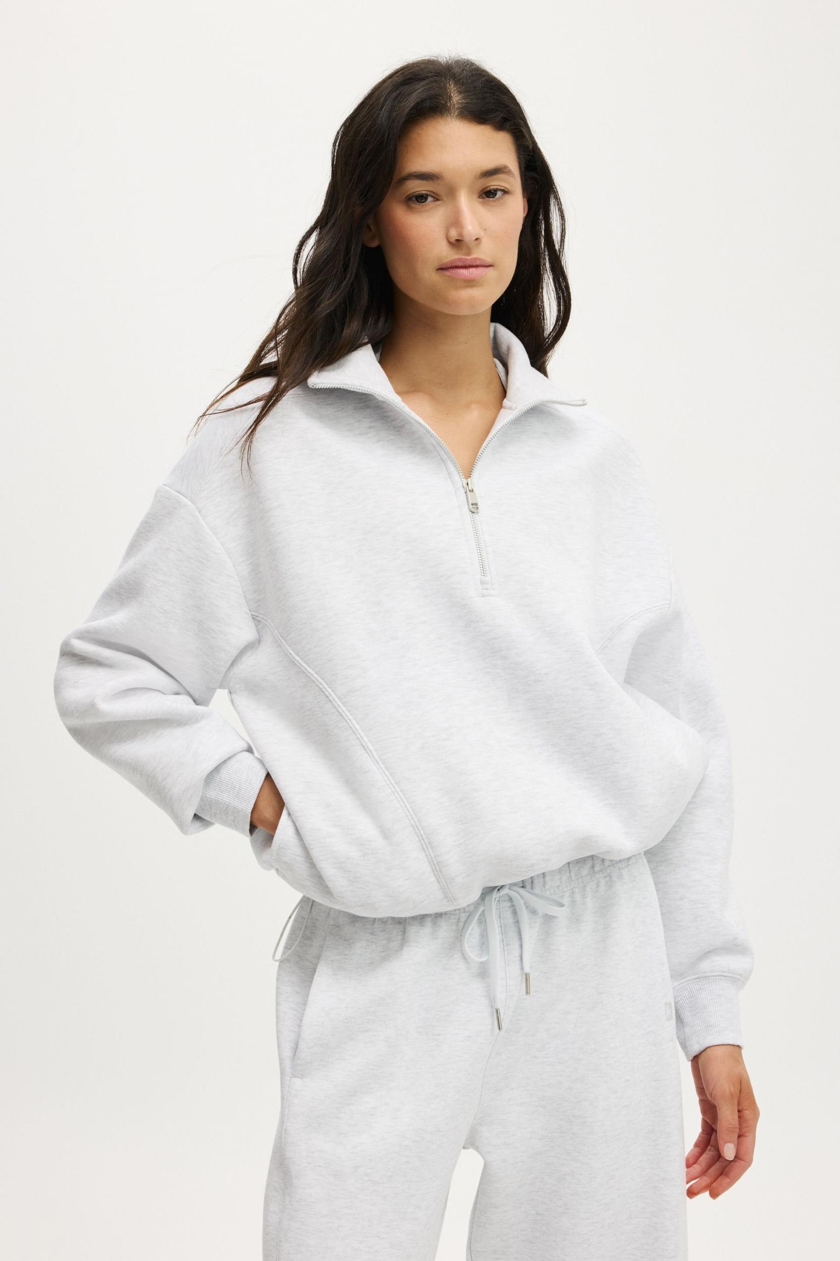 Plush Half Zip Sweatshirt Product Image