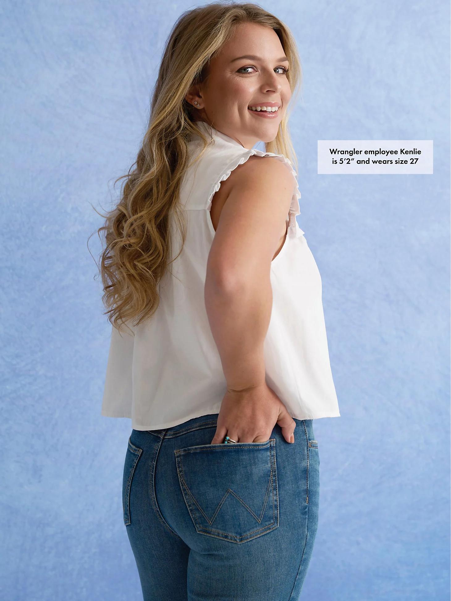 Women's Wrangler Bespoke High Rise Flare Jean | Women's JEANS | Wrangler® Product Image