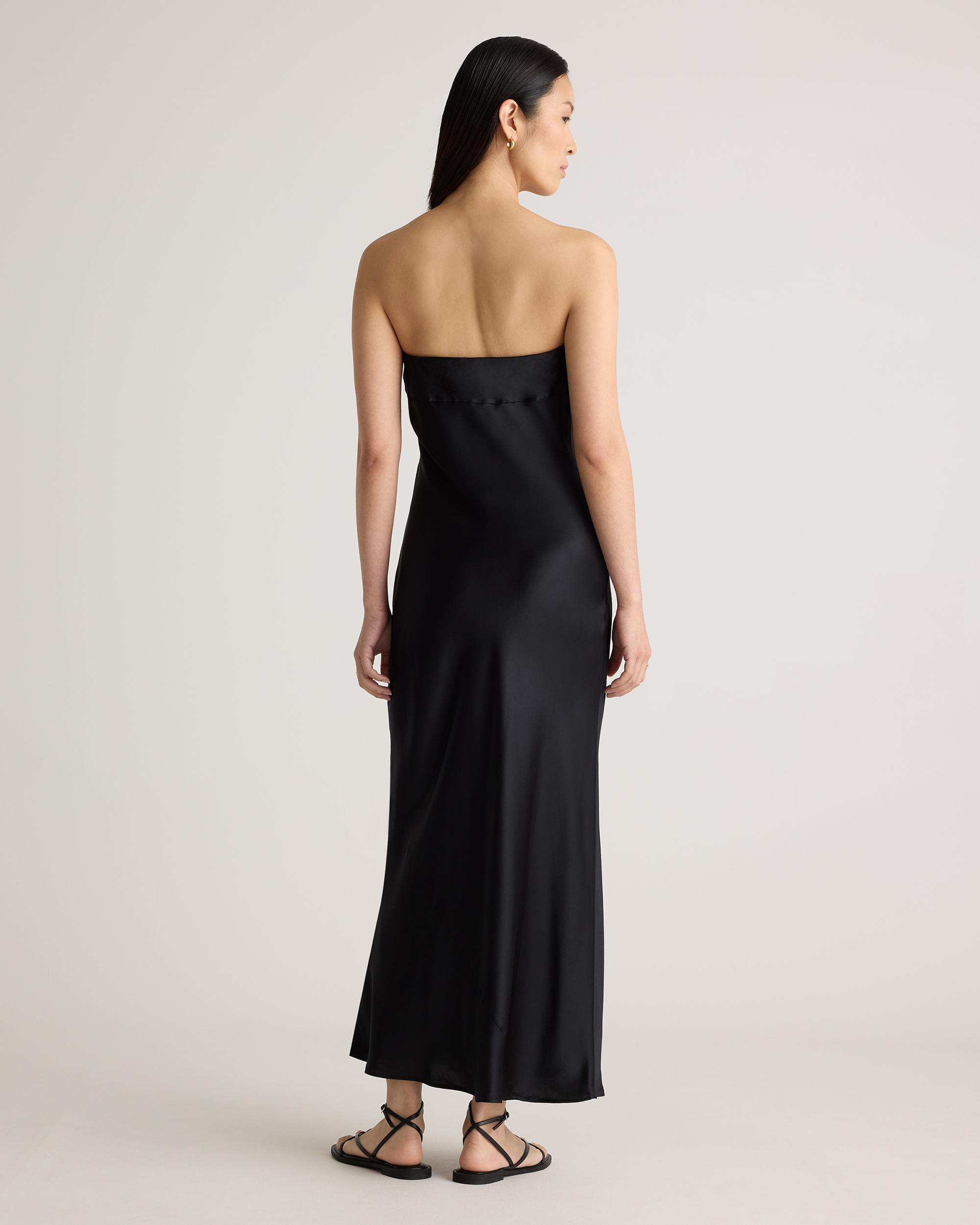Quince | Women's Strapless Midi Dress Mulberry Silk Product Image