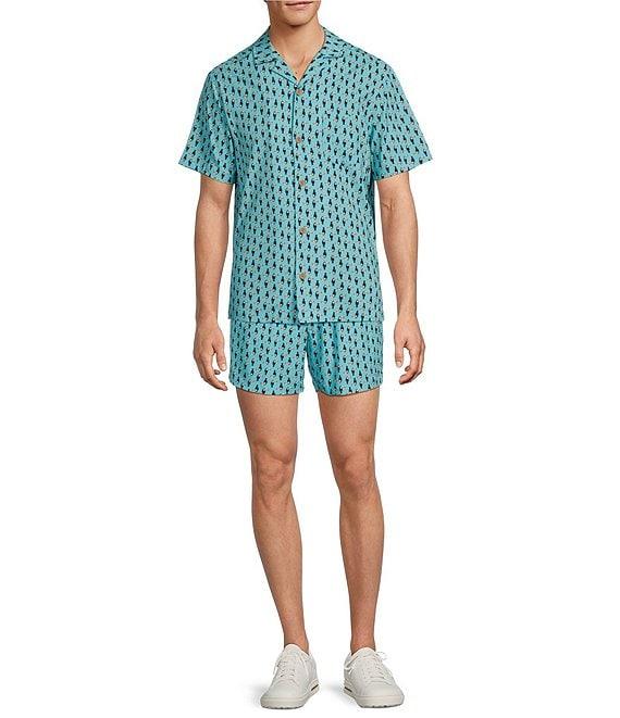 Caribbean Mini Toucan 5#double; Inseam Cabana Swim Trunks Product Image