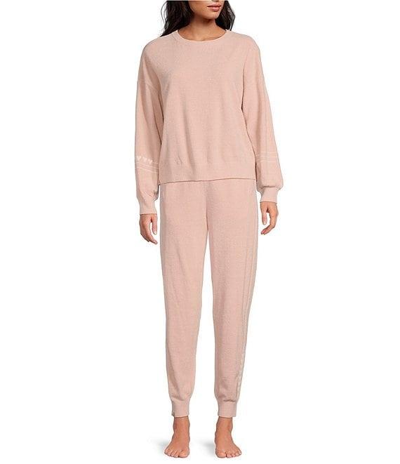 Barefoot Dreams CozyChic Ultra Lite Heartbeat Stripe Coordinating Lounge Pullover Product Image