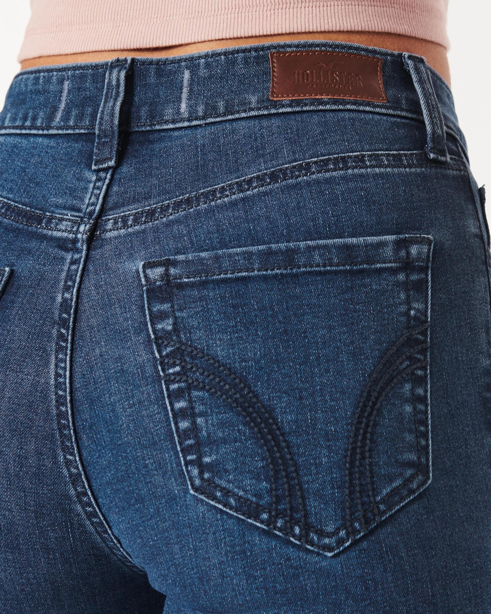 High-Rise Dark Wash Super Skinny Jeans Product Image