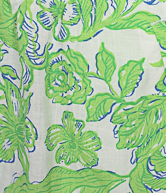 Lilly Pulitzer Lilo Daffodil Hill Print Mid-Rise Pull-On Shorts Product Image