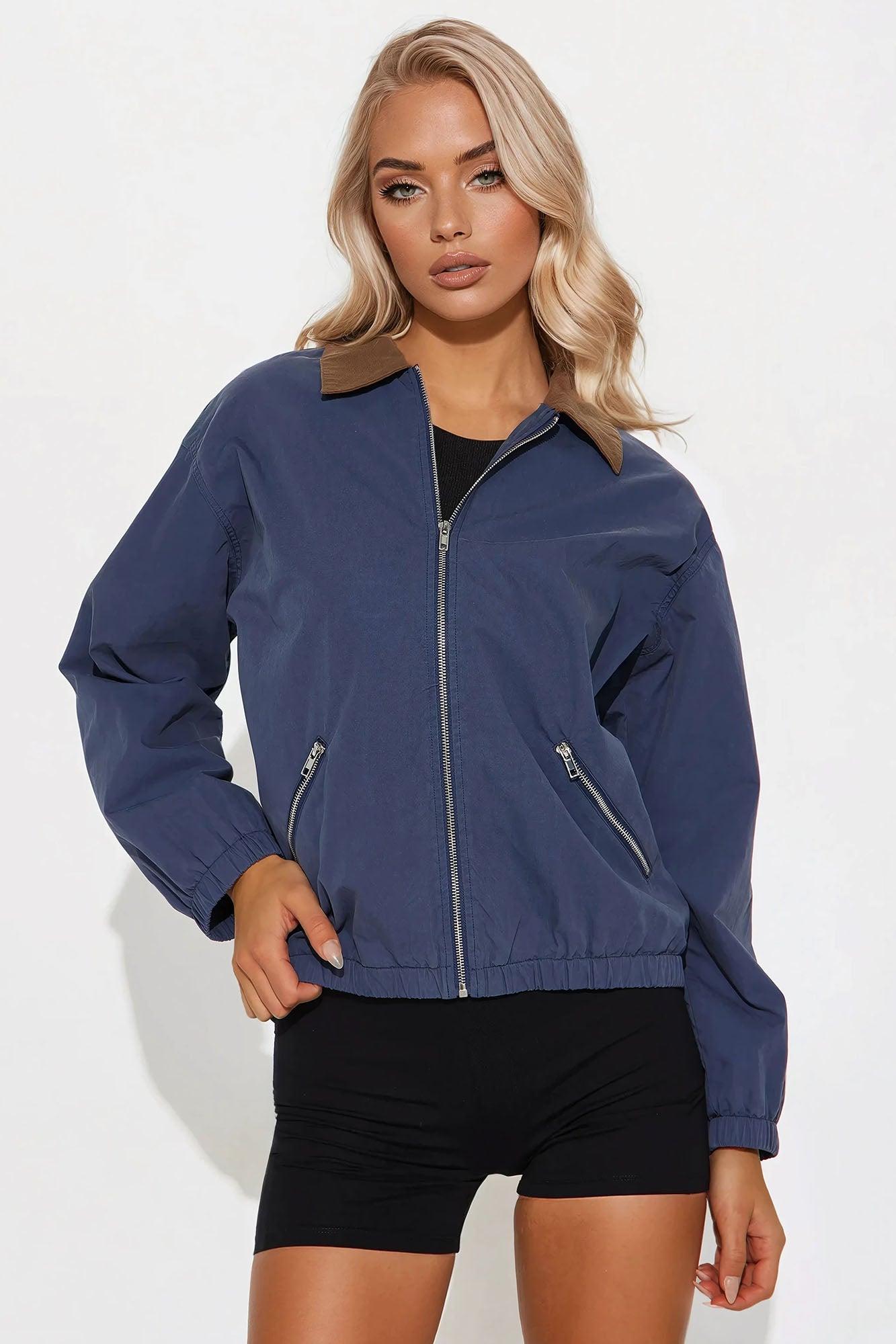 Carolina Barn Jacket - Navy Female Product Image