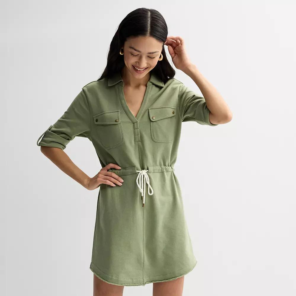 Women's Grey State Utility Dress, Size: Medium, Washed Valley Green Product Image