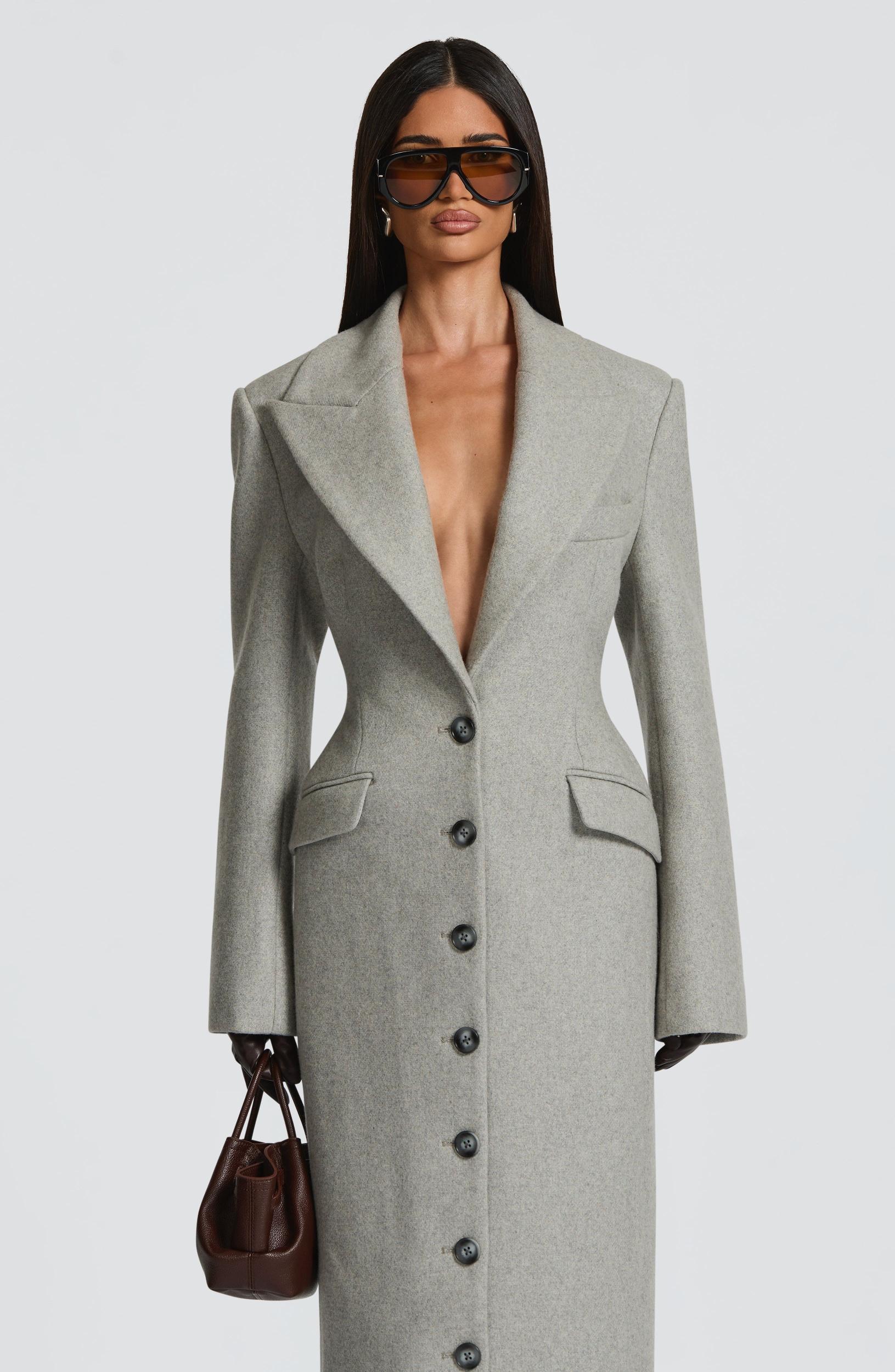 Ursula Coat - Light Grey Product Image