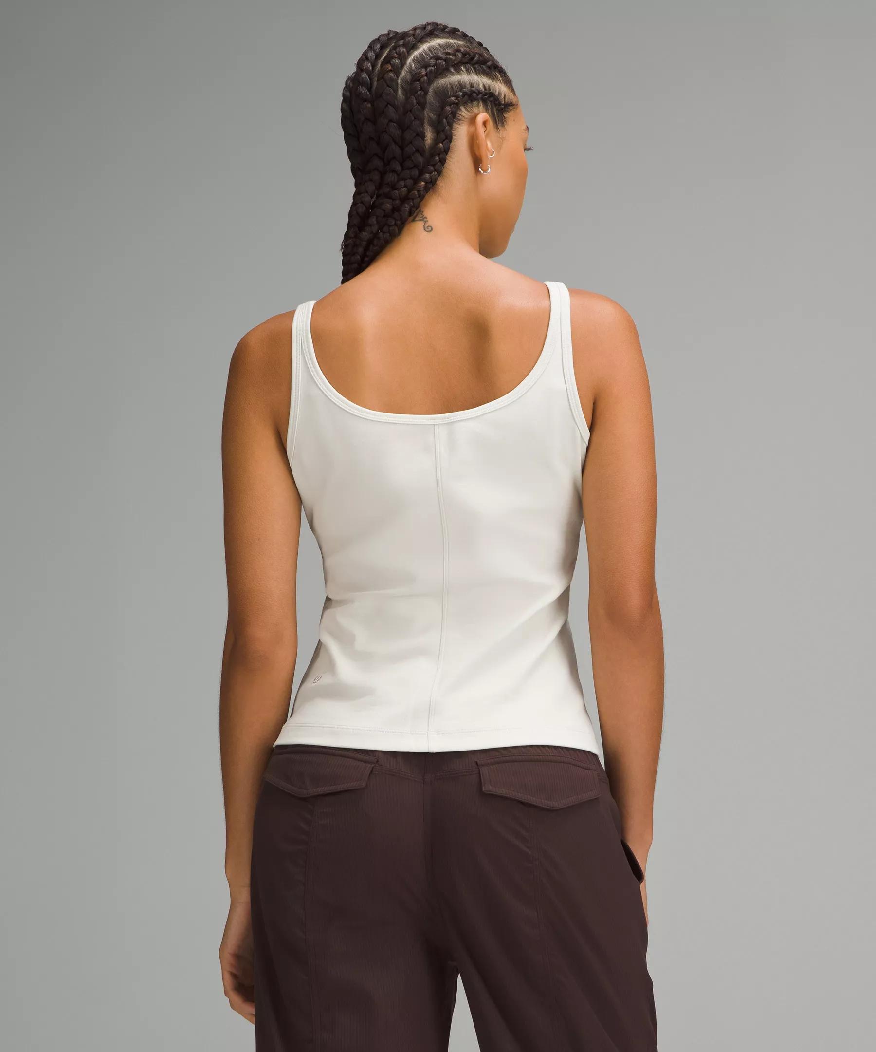 Slim-Fit Stretch Cotton Tank Top Product Image