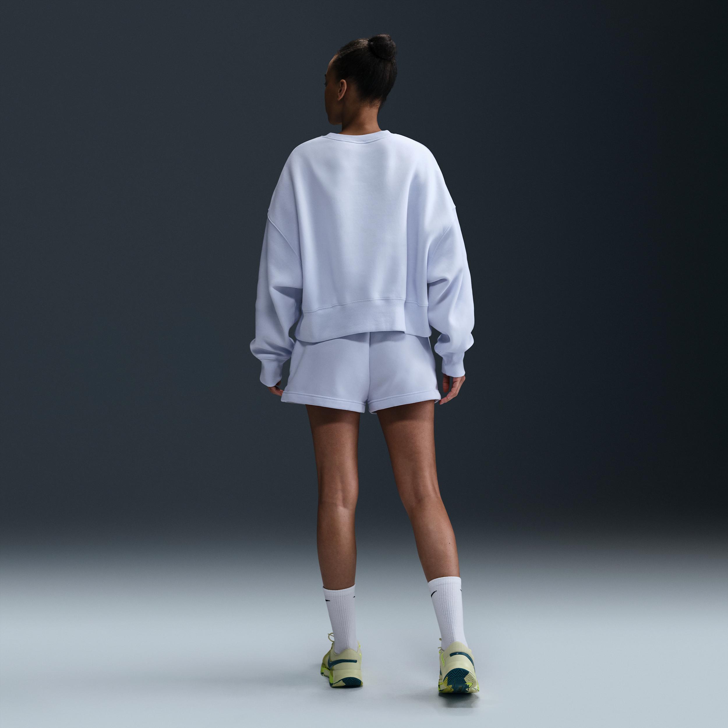 NikeCourt Phoenix Fleece Women's High-Waisted Loose Shorts Product Image
