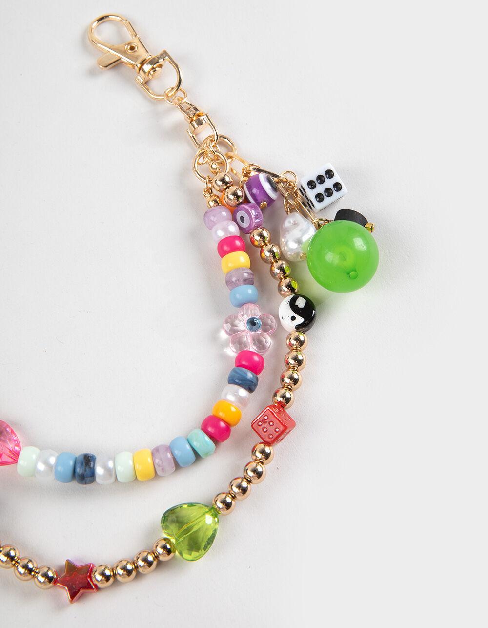 FULL TILT Beaded Chain Bag Charm - MULTI Product Image