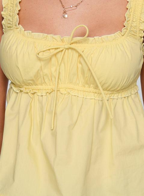 Thalira Top Yellow Product Image