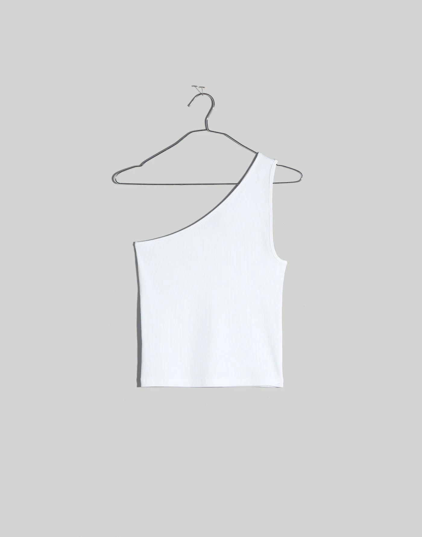 Supima® Rib One-Shoulder Tank Product Image