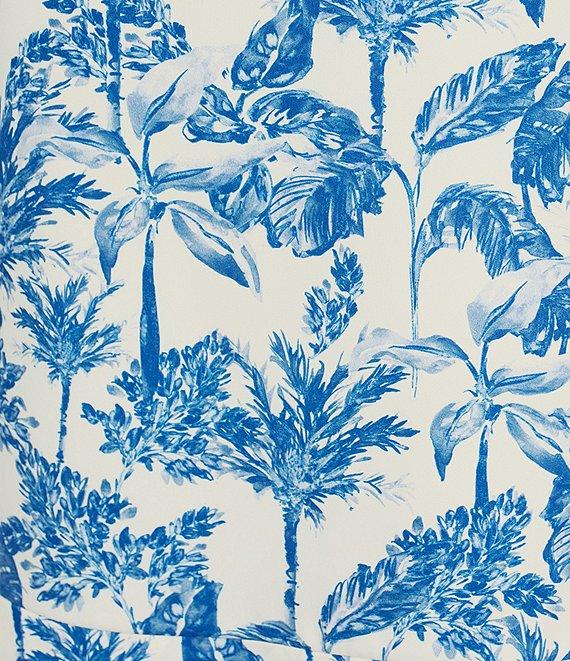 Gianni Bini x Shea Leigh Mills Sophia Printed Satin Mini Ruffle Dress Product Image