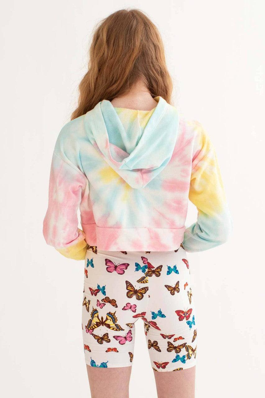 White Butterfly Bike Shorts Product Image