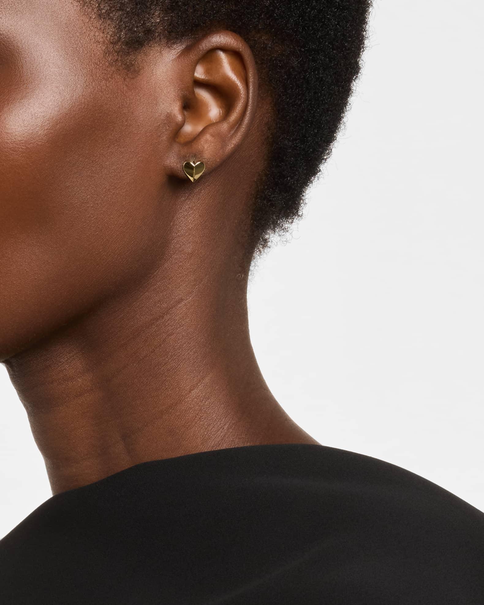 Folding Heart Stud Earrings Product Image