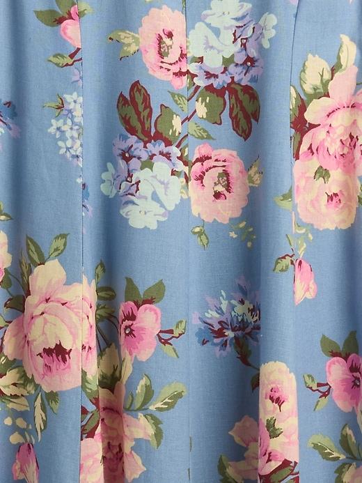 Linen-Blend Square-Neck Maxi Dress Product Image