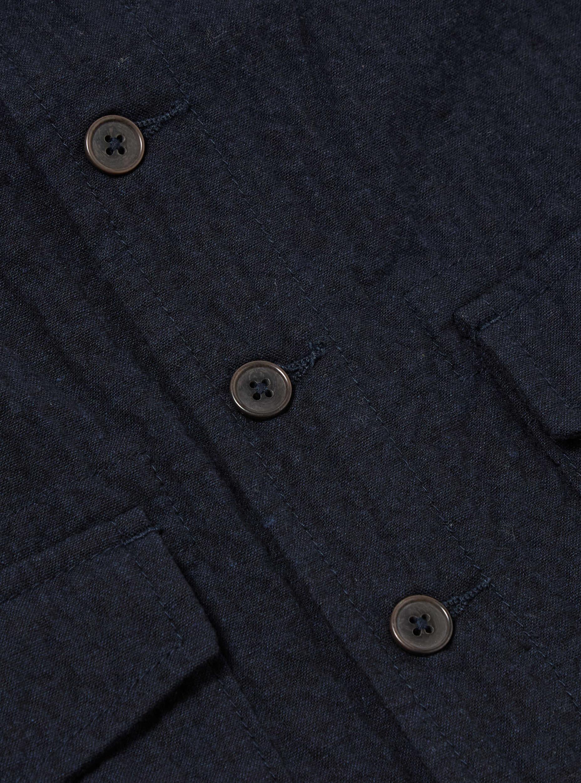 Universal Works Field Waistcoat in Dark Navy Ospina Cotton Product Image