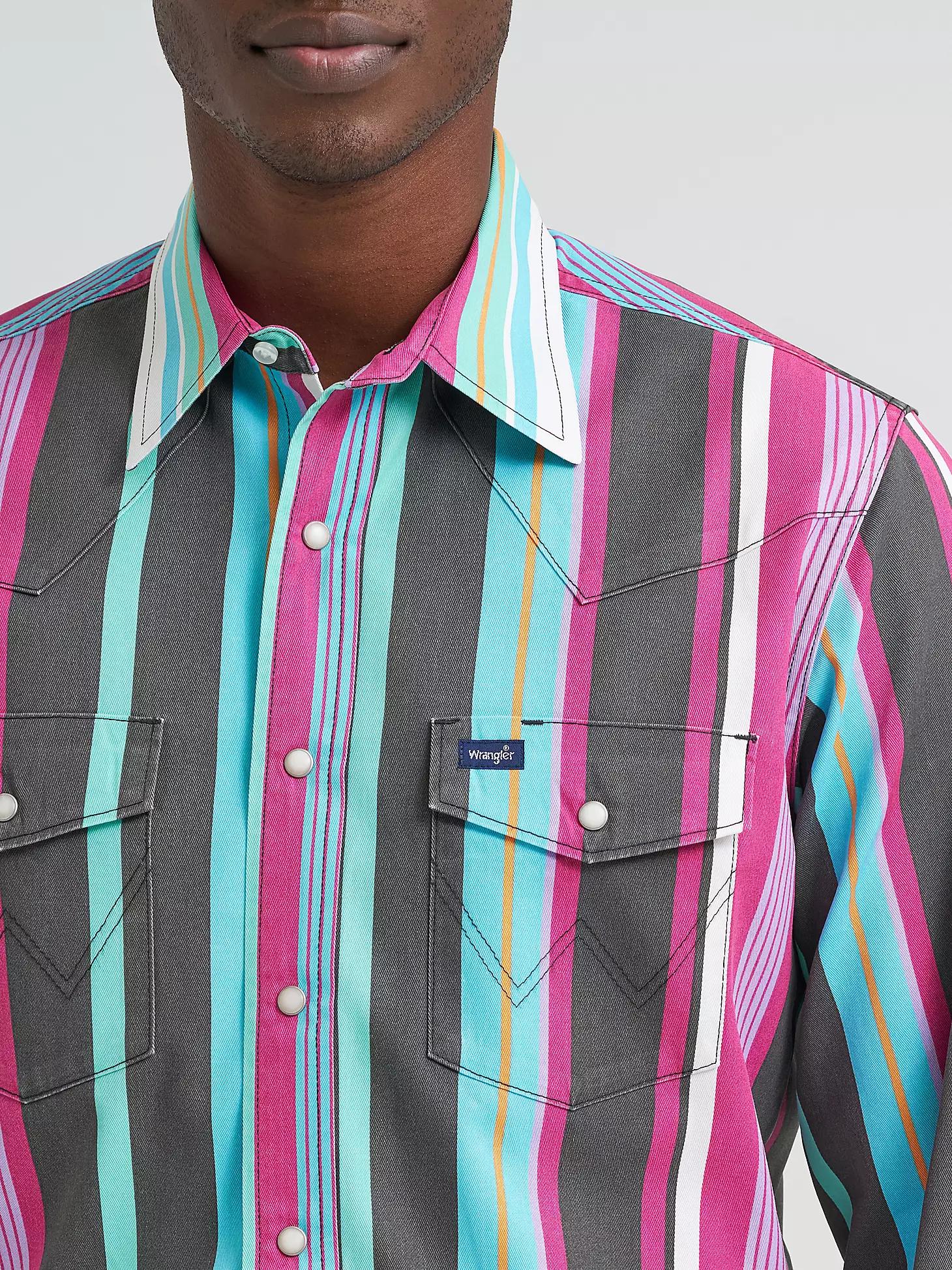 Vintage-Inspired Brushpopper Western Snap Workshirt | Men's SHIRTS | Wrangler® Product Image