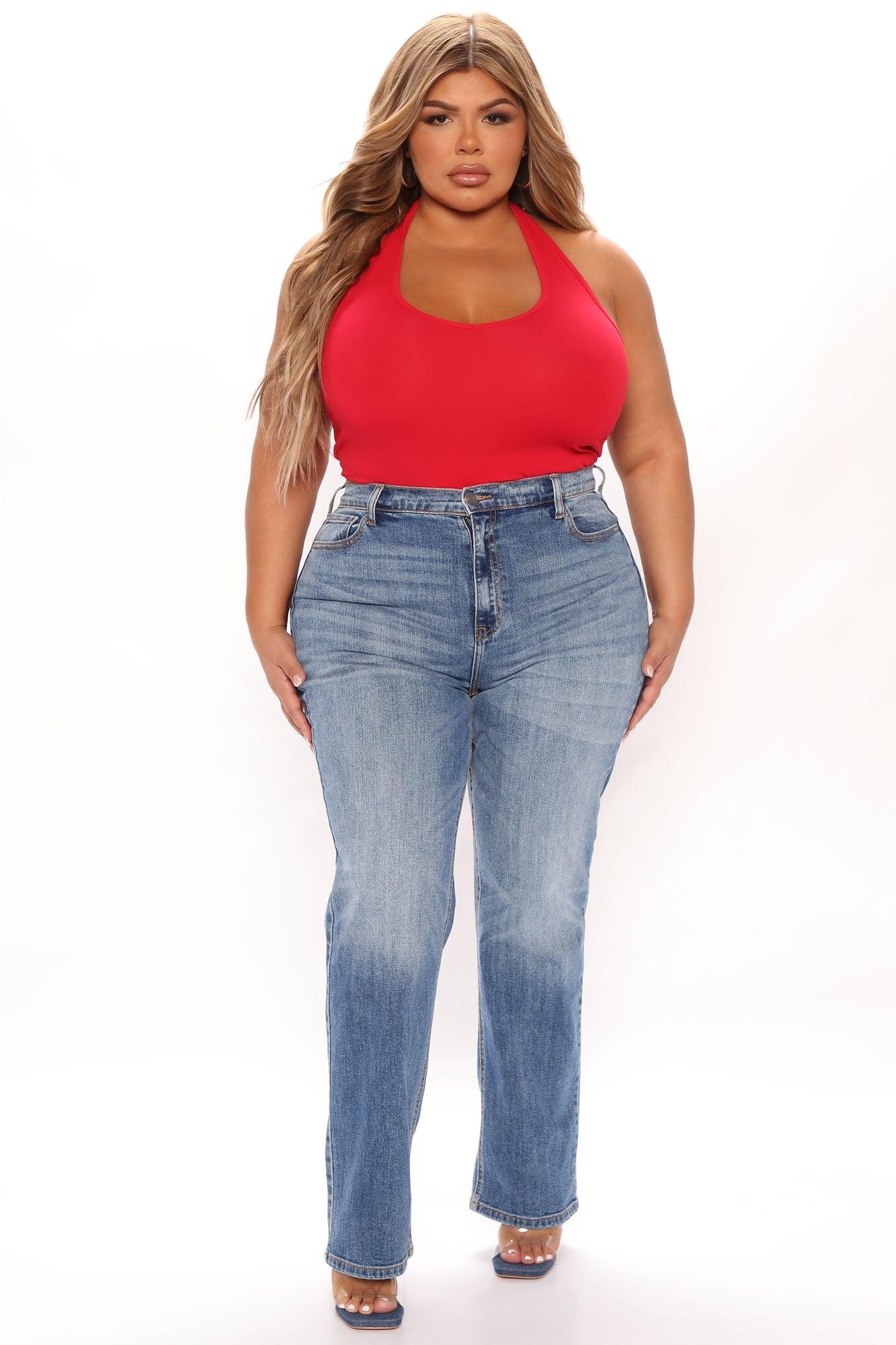 Truly Authentic Slim Stretch Straight Leg Jeans - Light Blue Wash Product Image