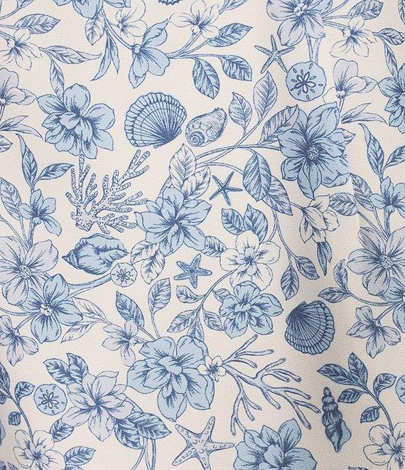 GB Floral Print Puff Sleeve Empire Waist Dress Product Image