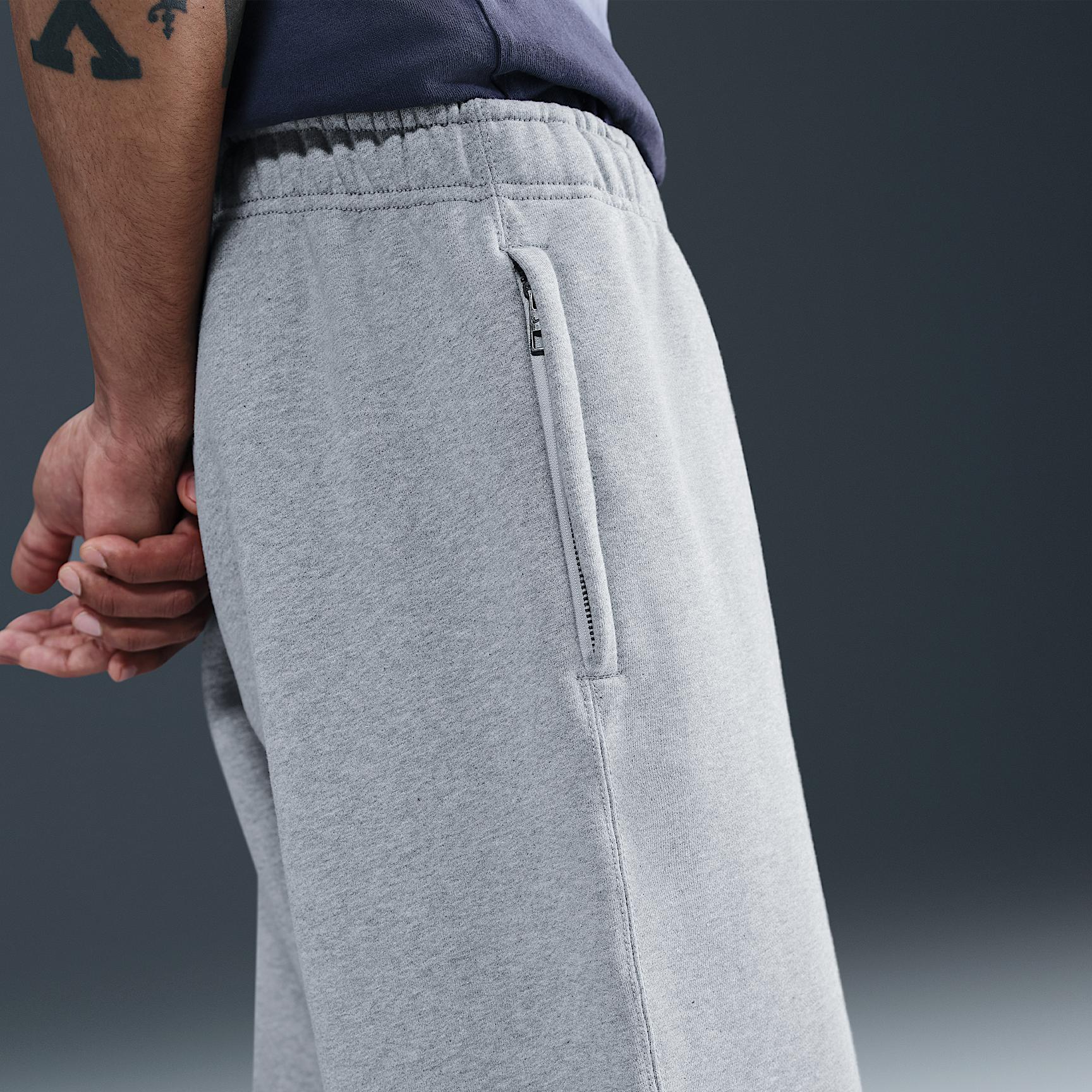 Nike Mens Solo Swoosh Fleece Open-Hem Pants | HV1090-010 Product Image