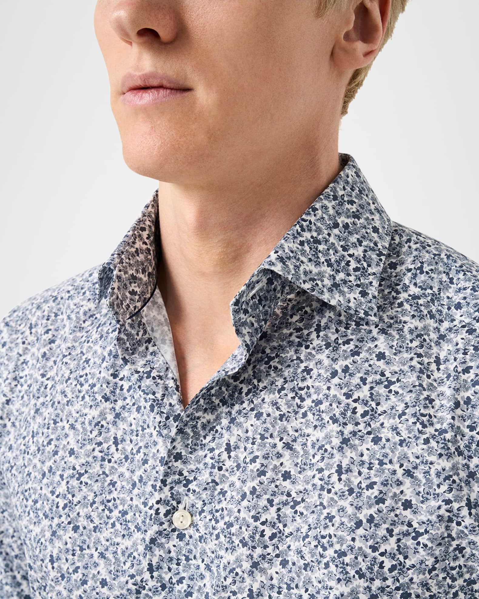 Men's Signature Floral Contemporary-Fit Dress Shirt Product Image