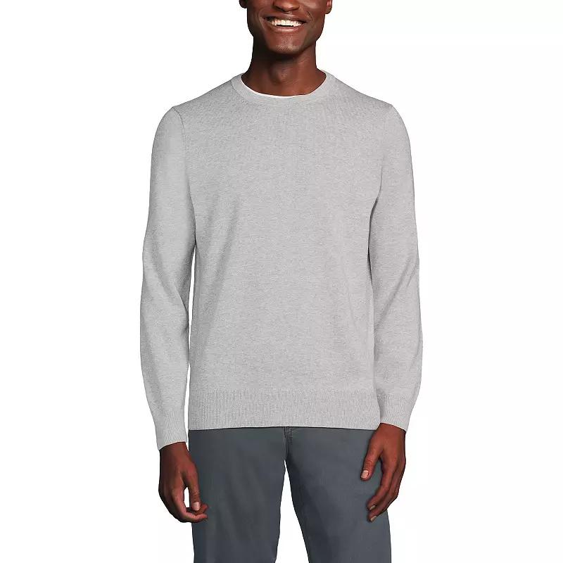 Big & Tall Lands' End Fine Gauge Crewneck Sweater, Men's,  Product Image