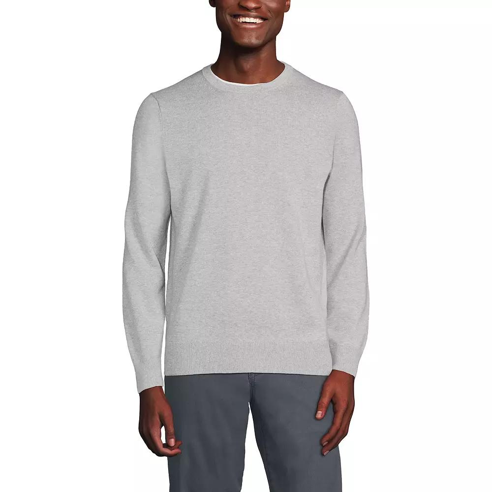 Big & Tall Lands' End Fine Gauge Crewneck Sweater, Men's,  Product Image