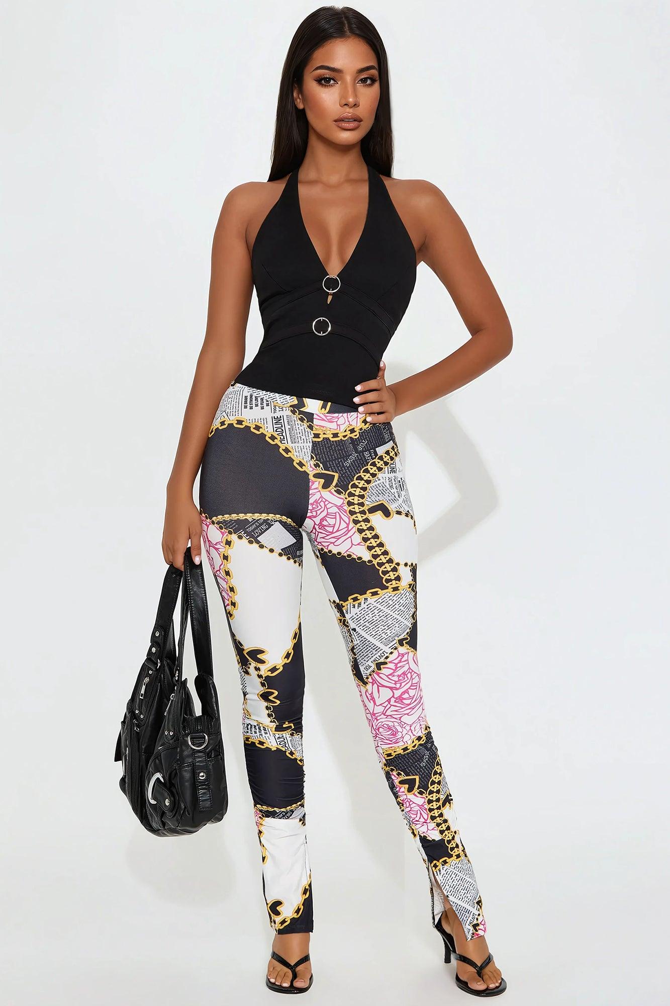 Don't Remind Me Halter Top - Black Product Image