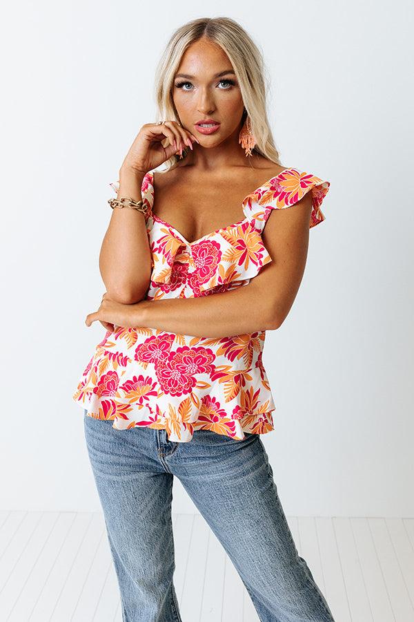 Bahama Nights Floral Top Product Image