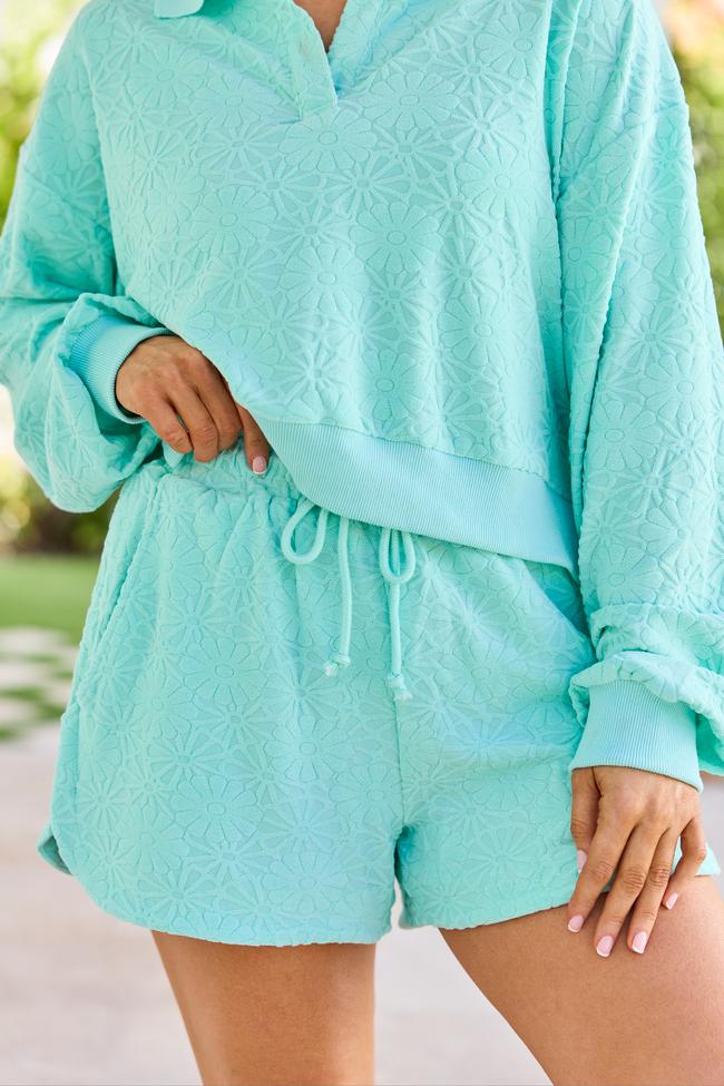 Hammock Haven Mint Textured Terry Knit Set Product Image