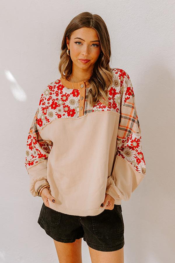 Boho Lifestyle Floral Top Product Image