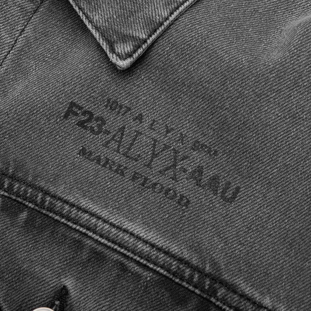 Mark Flood Square Denim Jacket - Washed Black Male Product Image