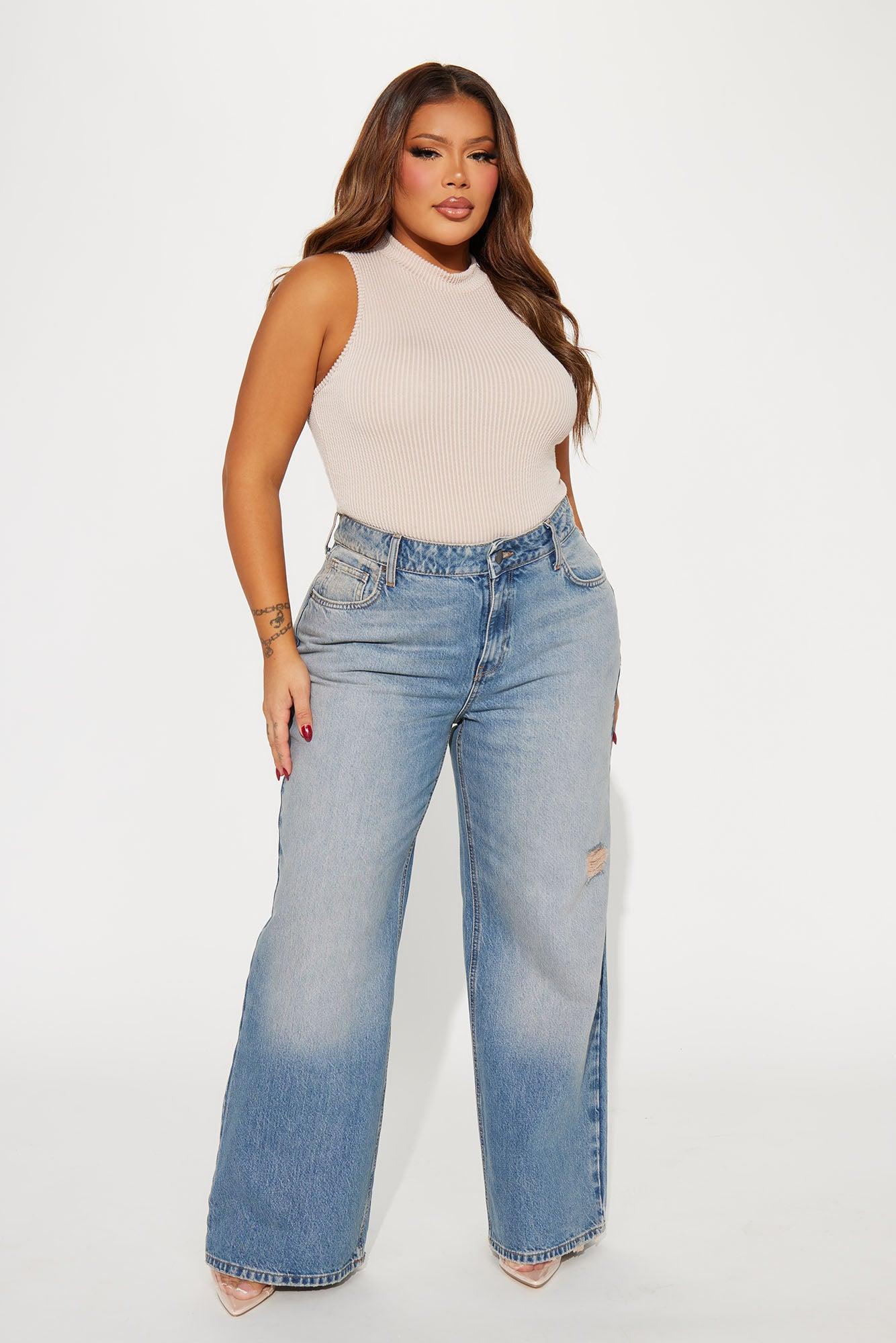 You Do You Dusty Tinted Baggy Jeans - Vintage Wash Product Image