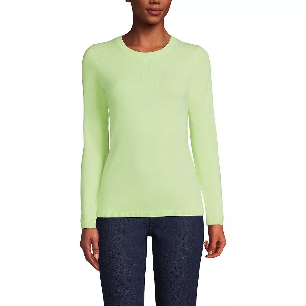 Women's Lands' End Crewneck Cashmere Sweater,  Product Image