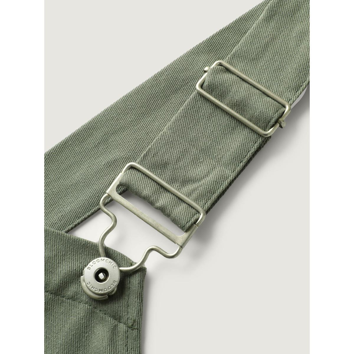 Plus Size Denimsage Pure Cotton Cuffed Hem Stretchy Waist Jumpsuit Women Leisure Sleeveless Non Casual Loose Jumpsuits BloomChic 28/5X Product Image