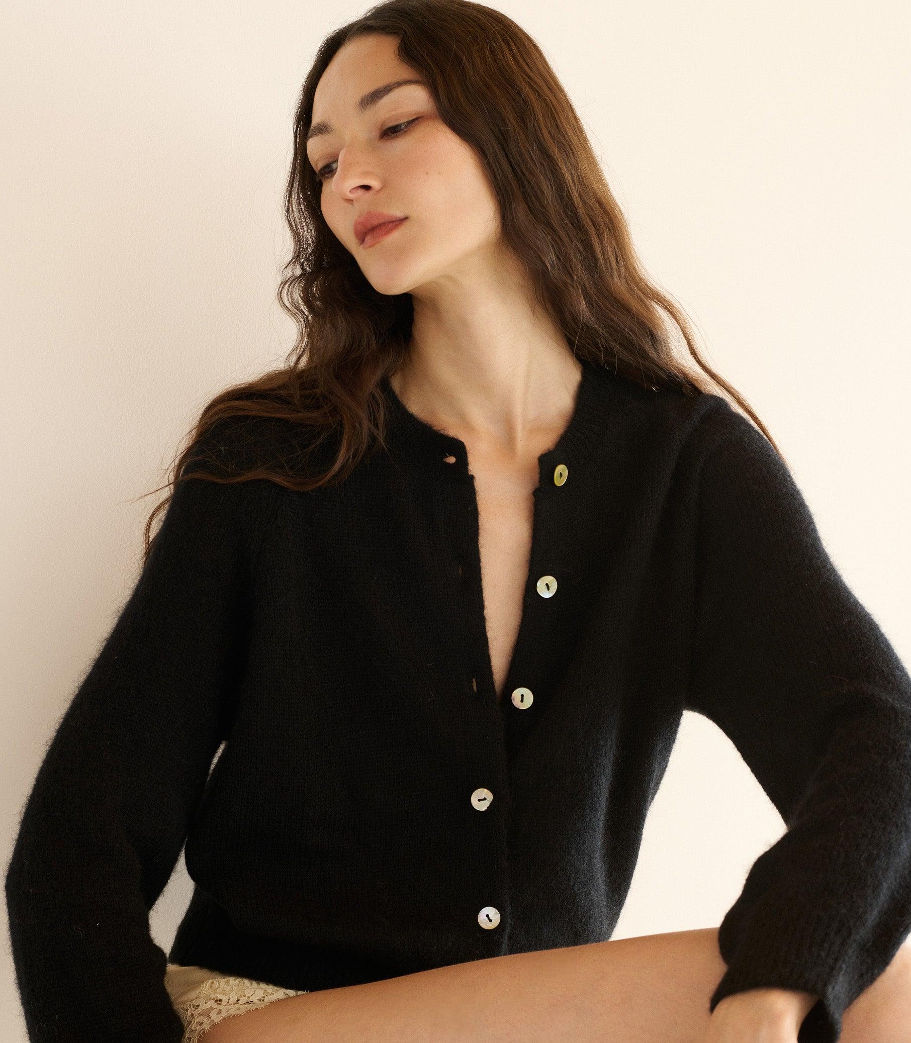 PETRA CARDIGAN -- BLACK Product Image