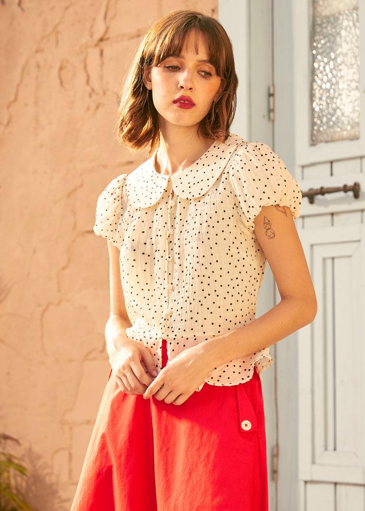 Prim & Peplum Blouse Product Image