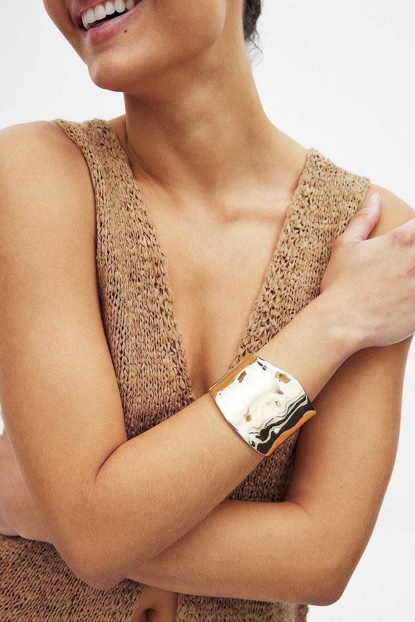 Wide Sculptural Bangle Bracelet Product Image