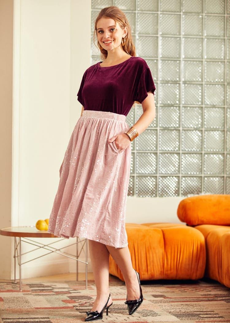 Blush of Dawn Dirndl Skirt Product Image