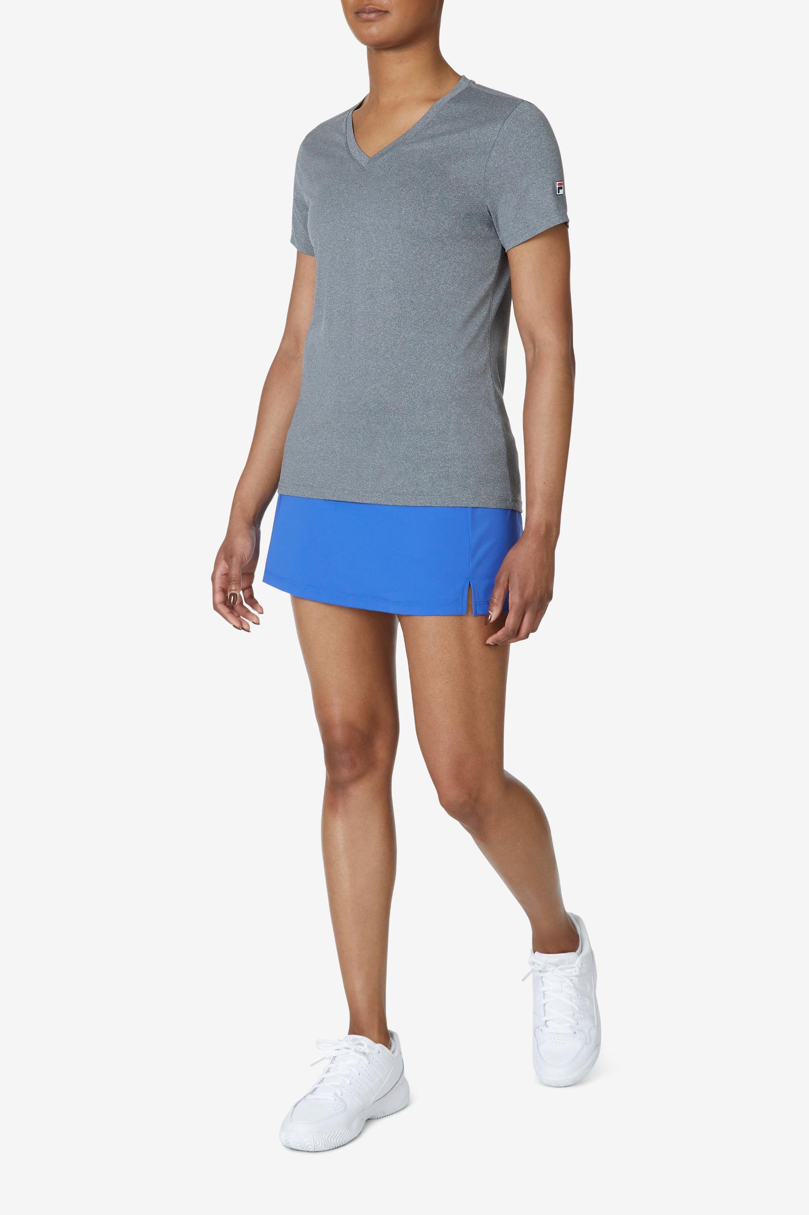 TENNIS SHORT SLEEVE V-NECK TOP Product Image