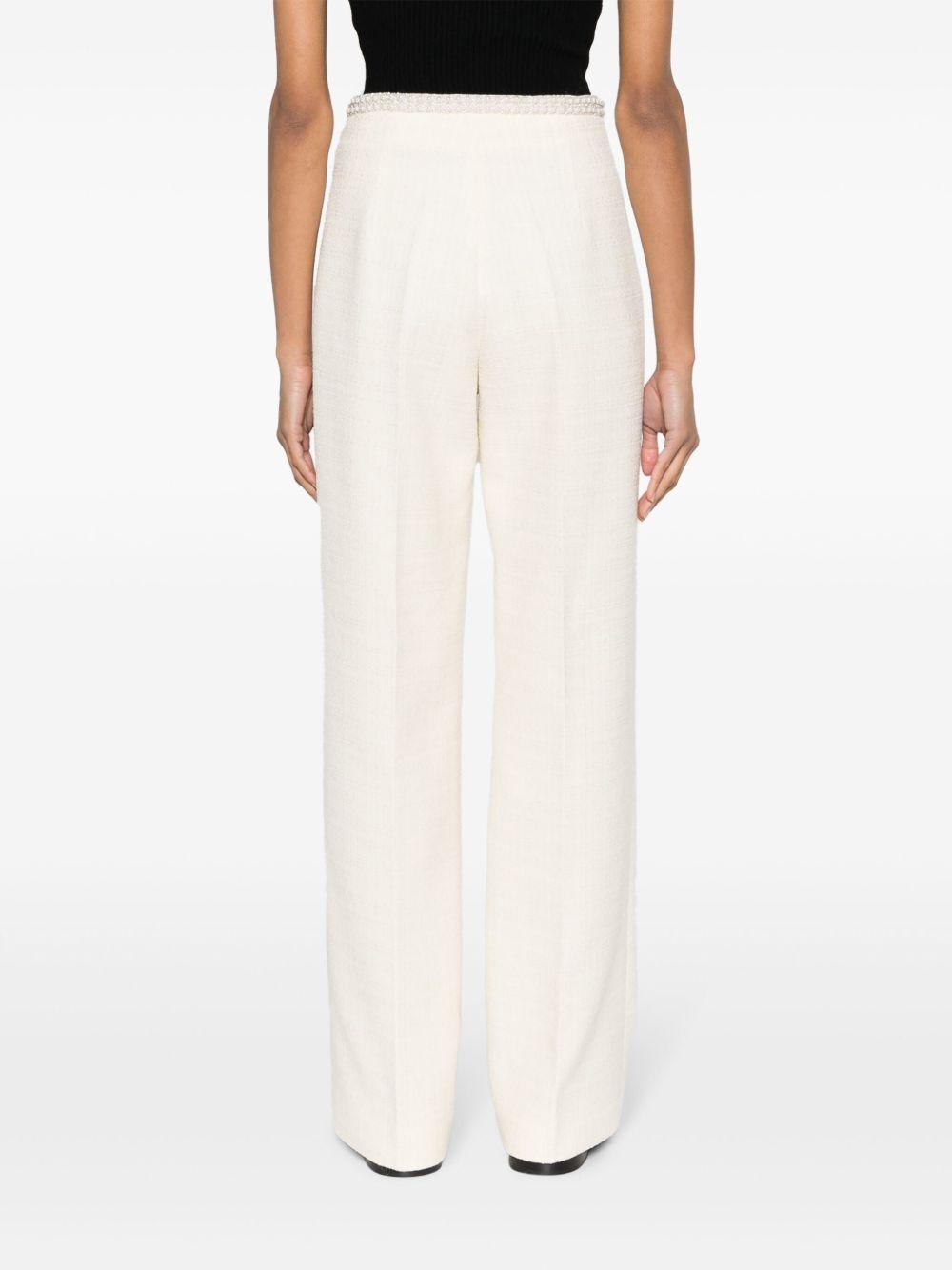 embellished tweed trousers Product Image