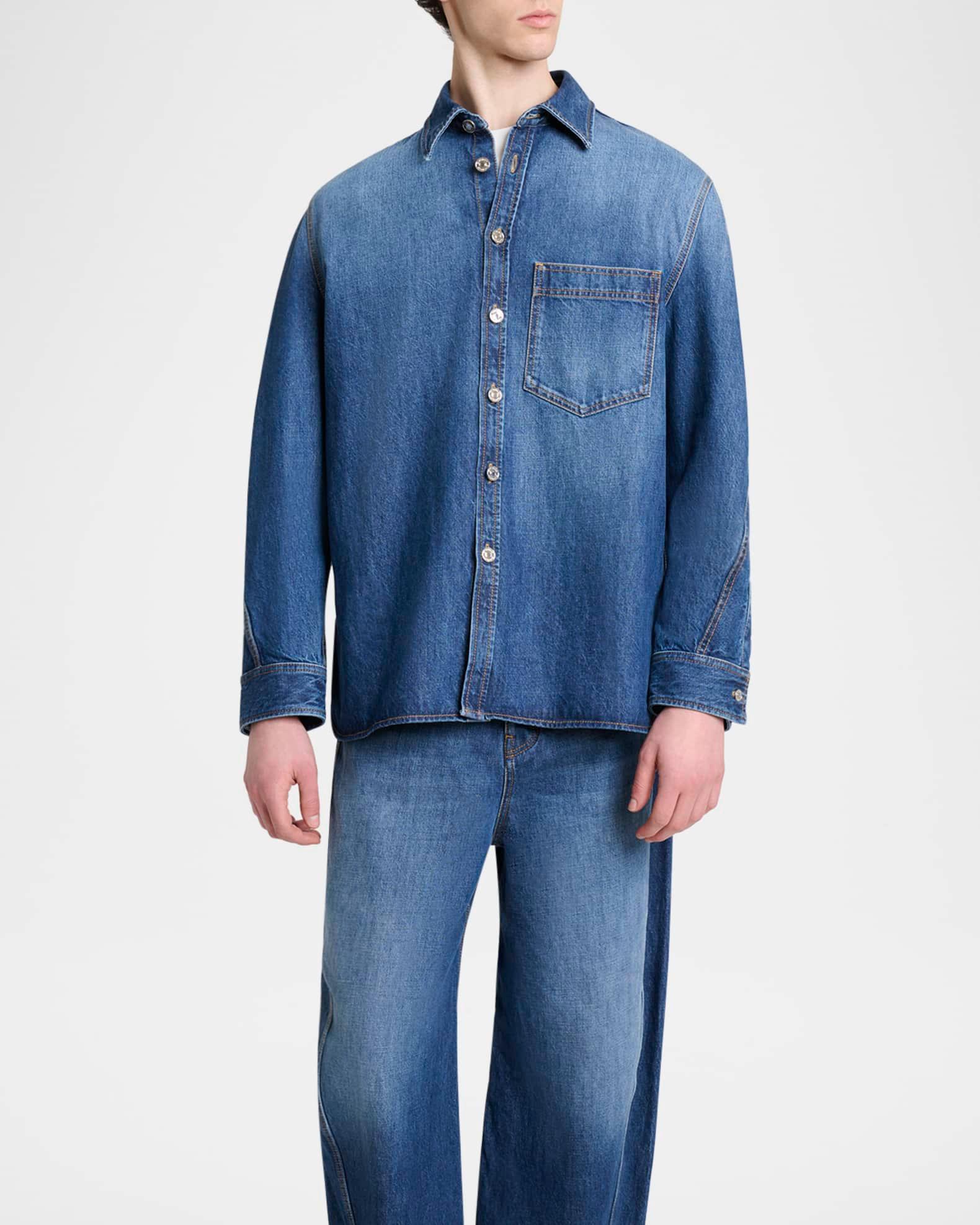 Men's Denim Overshirt  Product Image