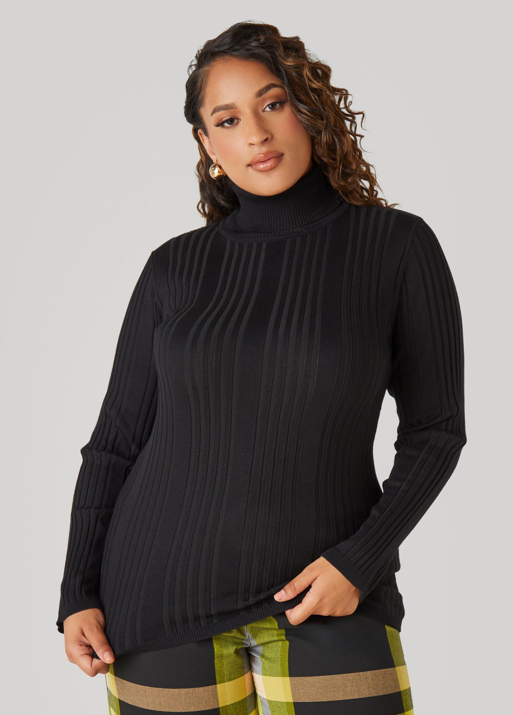 Ribbed Turtleneck Sweater Product Image