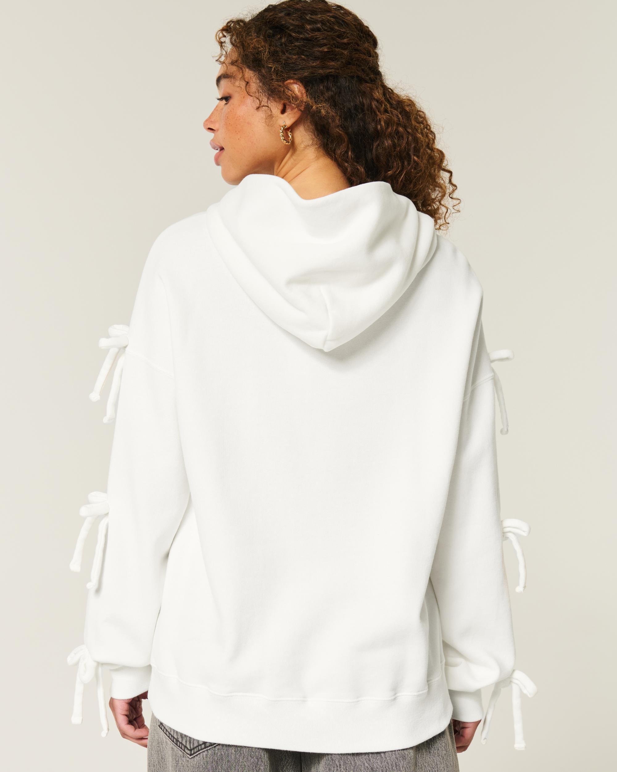 Oversized Bow Sleeve Hoodie Product Image