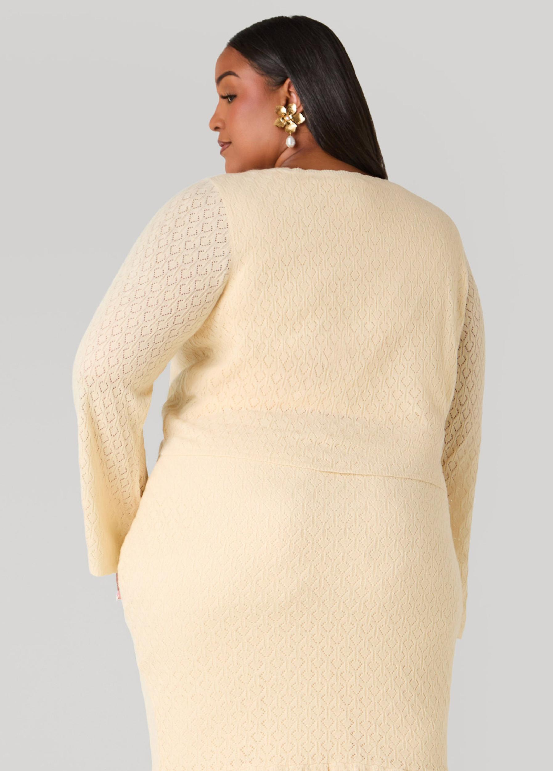 Pointelle Knit Maxi Skirt Product Image