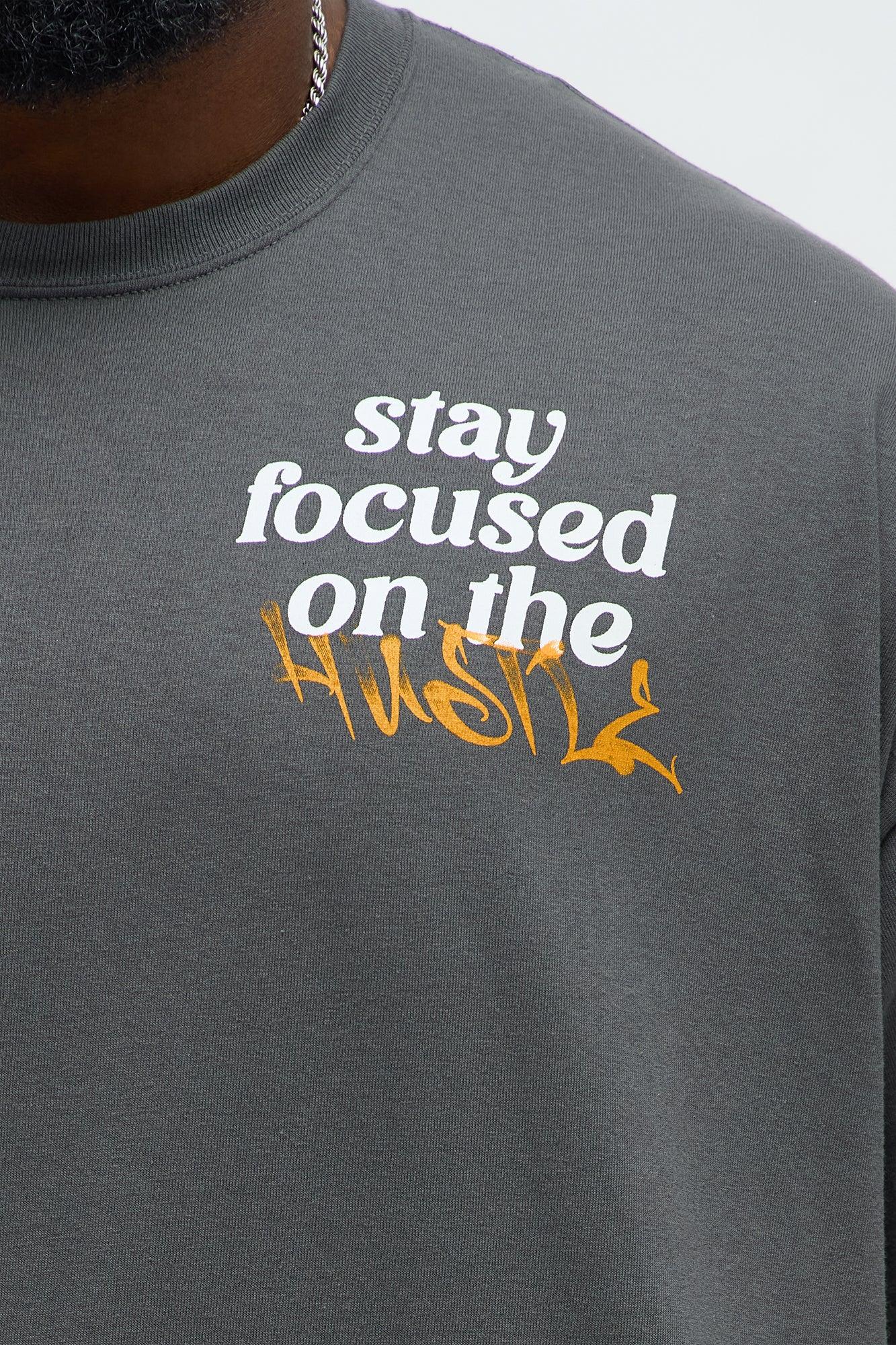 Focused On The Hustle Short Sleeve Tee - Charcoal Male Product Image