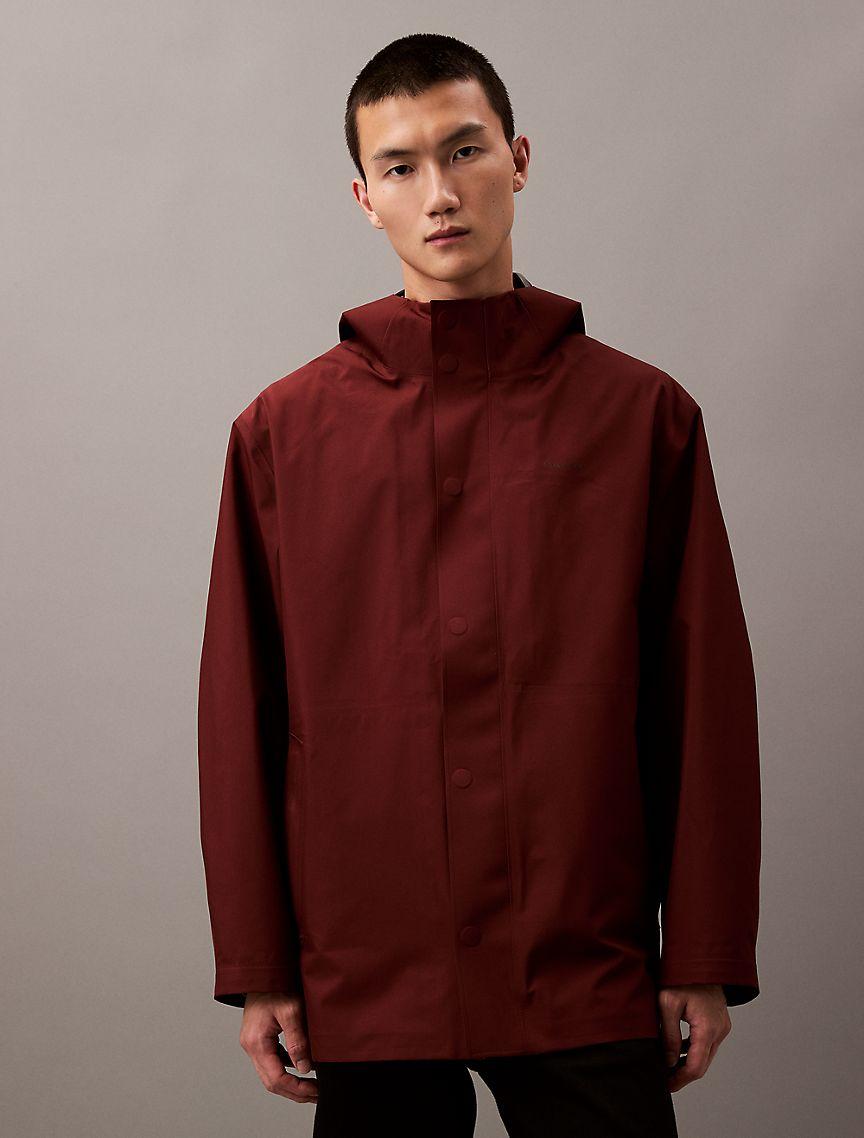 Water Resistant Hooded Rain Jacket Product Image