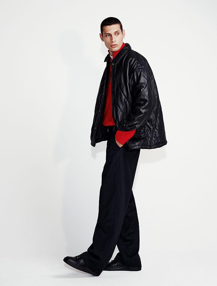 Leather Quilted Jacket Product Image